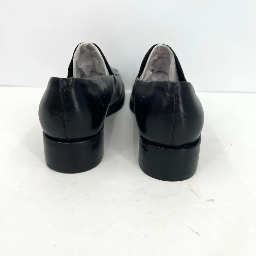 Franco Sarto L-Bocca women’s leather heels loafers shoes Wide